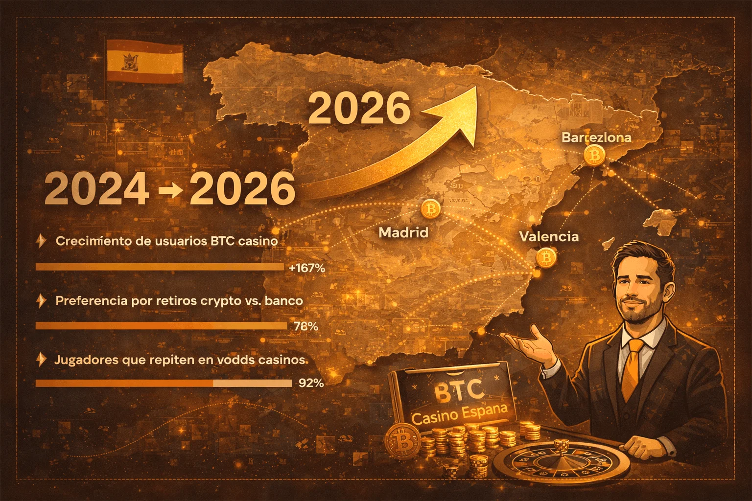 Jugadores españoles en casinos bitcoin vodds online